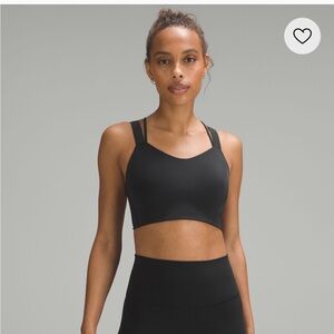 Lululemon Like a Cloud Longline Bra (Black) Size 12, D/DD
